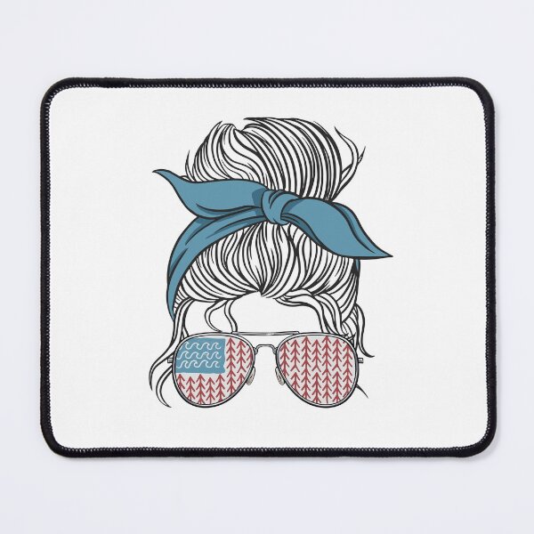 Item preview, Lake Life Messy Bun Women American Flag Sunglasses Funny Lake Life designed and sold by Stronzi.