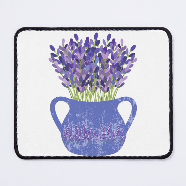 Item preview, Lavender Flowers Vase. Cute Wild Purple Lavender Floral Botanical Garden Print designed and sold by silviaol.
