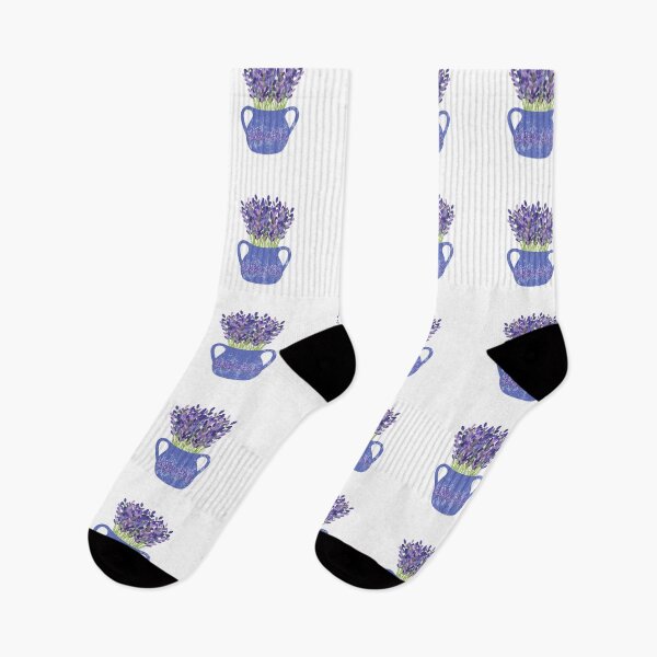 Item preview, Lavender Flowers Vase. Cute Wild Purple Lavender Floral Botanical Garden Print designed and sold by silviaol.