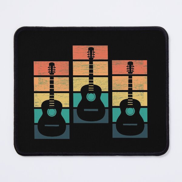Item preview, Acoustic Guitars on a Vintage Sunset Background designed and sold by Rhu Creations.