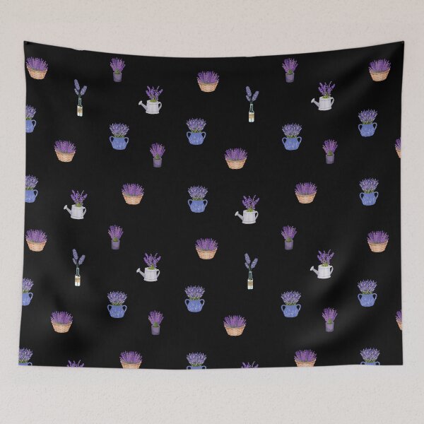 Item preview, Mixed Lavender Flowers Pattern. Cute Wild Purple Lavender Floral Botanical Garden Print designed and sold by silviaol.