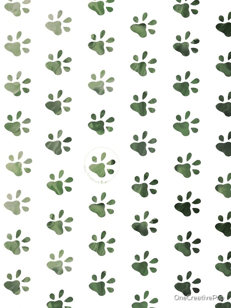 Thumbnail 4 of 4, iPhone Case, Paw Print Pattern designed and sold by OneCreativePup.