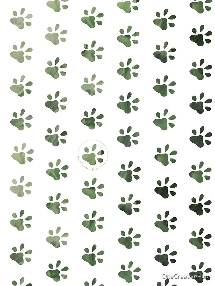 Thumbnail 3 of 3, Scarf, Paw Print Pattern  designed and sold by OneCreativePup.