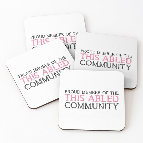 Item preview, The This Abled Community - Pink designed and sold by SAMGordonART.