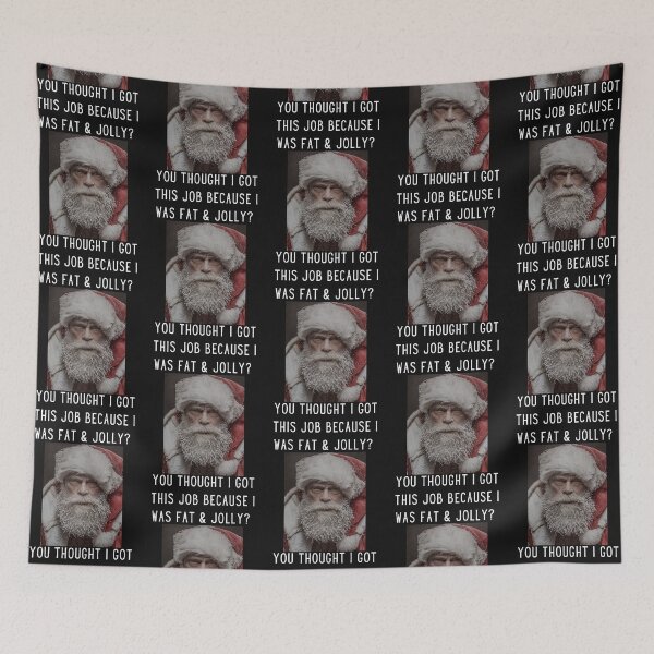 Item preview, Santa With Attitude...A Real Ugly Sweater Competitor.  designed and sold by Zeldastar.