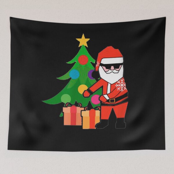 Item preview, Flossin around the Christmas Tree Santa Flossing designed and sold by Makebashington.