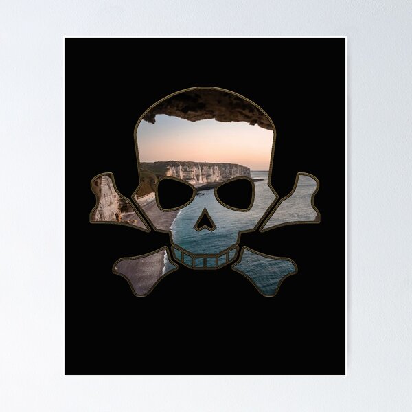 Item preview, Etretat Pirate Skull designed and sold by HiddenStar02.