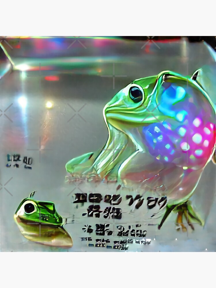 “Holographic Japan Frog” Poster by UnicornUSA | Redbubble