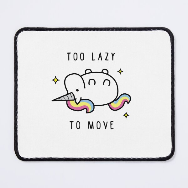 Item preview, Too Lazy To Move Unicorn T-Shirt Sticker designed and sold by CHARLOTTELEAROB.