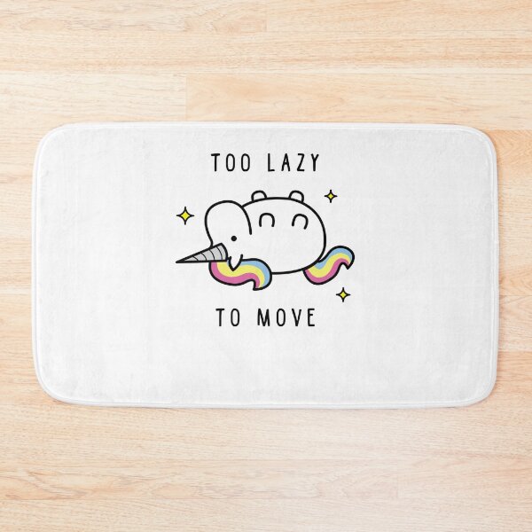 Item preview, Too Lazy To Move Unicorn T-Shirt Sticker designed and sold by CHARLOTTELEAROB.