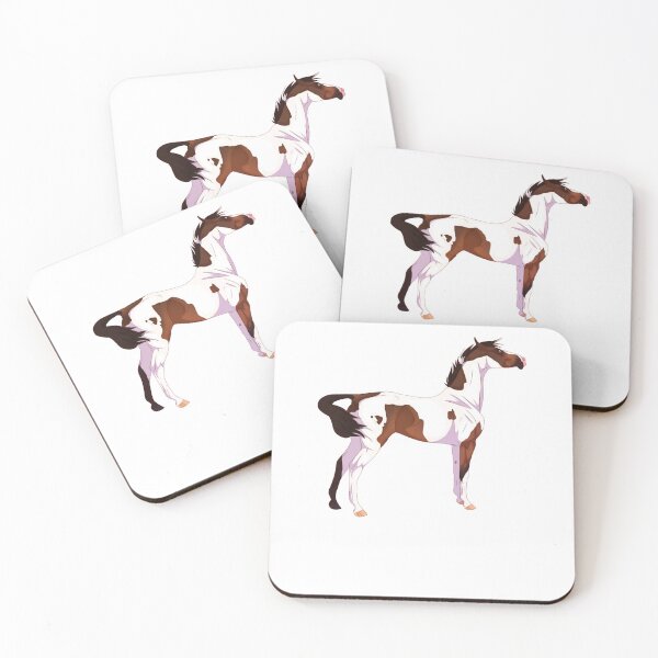 Item preview, Tobiano Paint Horse Sticker designed and sold by CHARLOTTELEAROB.