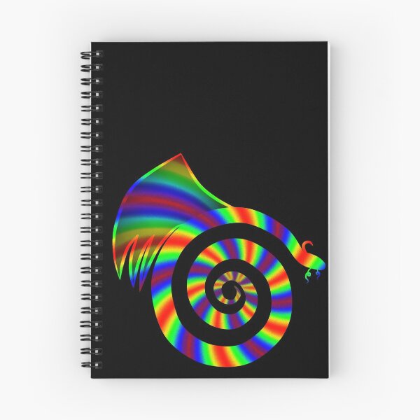 Item preview, Rainbow Stripe Spiral Dragon designed and sold by FalcoSkyWolf.