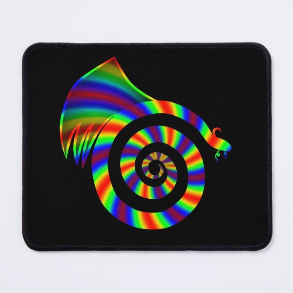 Item preview, Rainbow Stripe Spiral Dragon designed and sold by FalcoSkyWolf.