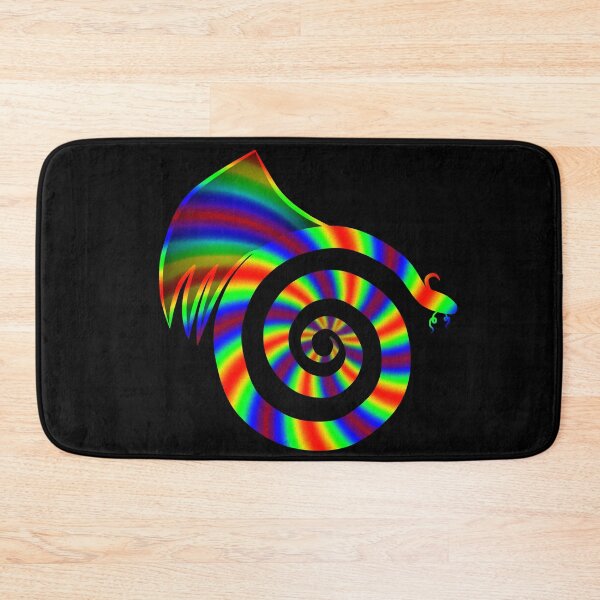 Item preview, Rainbow Stripe Spiral Dragon designed and sold by FalcoSkyWolf.