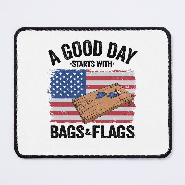 Item preview, A Good Day Starts With Bags & Flags American Flag Cornhole designed and sold by Stronzi.
