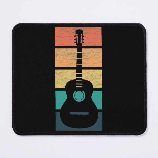 Item preview, Acoustic Guitar on a Vintage Sunset Background designed and sold by Rhu Creations.