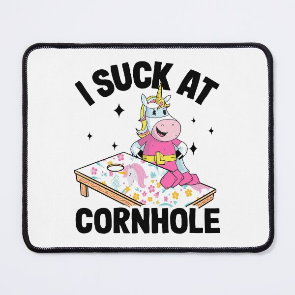 Item preview, I Suck At Cornhole Loser Funny Sarcastic Joke Pink Unicorn designed and sold by Stronzi.