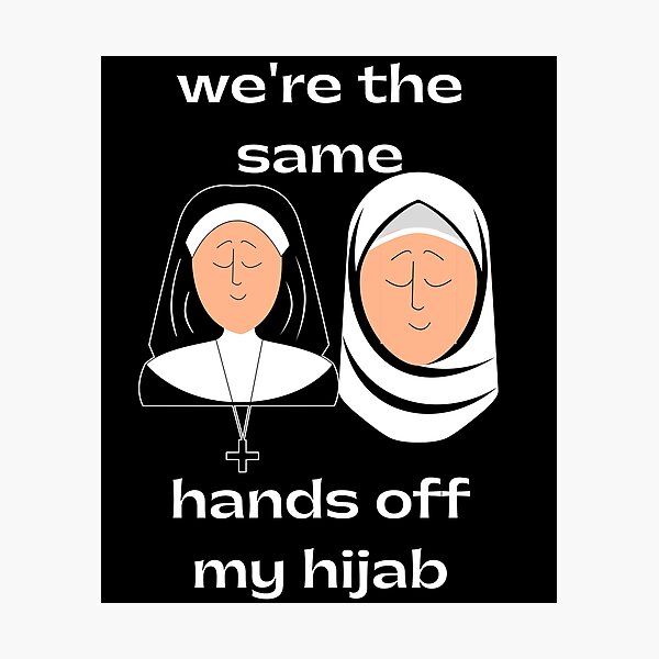 Ne touche pas à mon hijab Impression photo