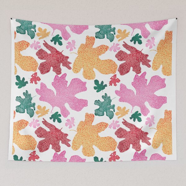 Item preview, Colourful Maple Leaves - White designed and sold by Duniatozy.
