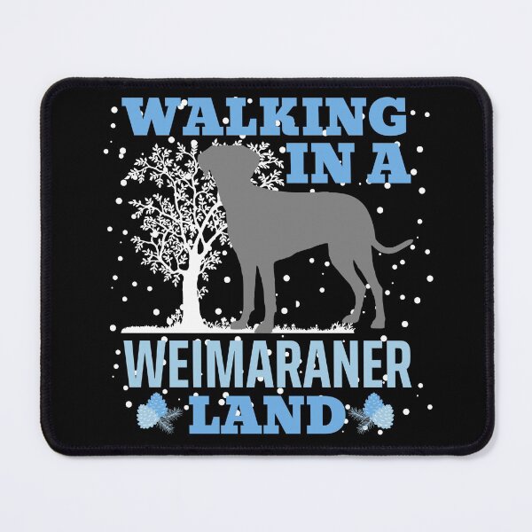 Item preview, Walking in a Weimaraner Land, Walking in a Winter Wonderland Dog Pun designed and sold by ACC .