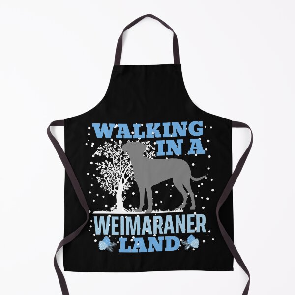 Item preview, Walking in a Weimaraner Land, Walking in a Winter Wonderland Dog Pun designed and sold by ACC .