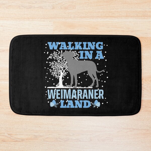 Item preview, Walking in a Weimaraner Land, Walking in a Winter Wonderland Dog Pun designed and sold by ACC .