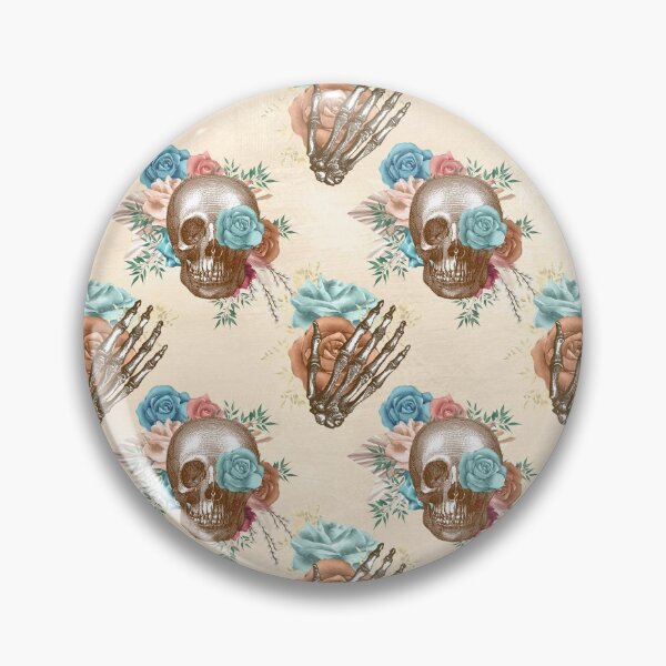 Item preview, Boho Skull with flowers pattern designed and sold by ZDreamers.