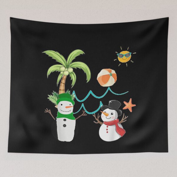 Item preview, Funny Snowman Beach Summer Christmas In July designed and sold by Makebashington.