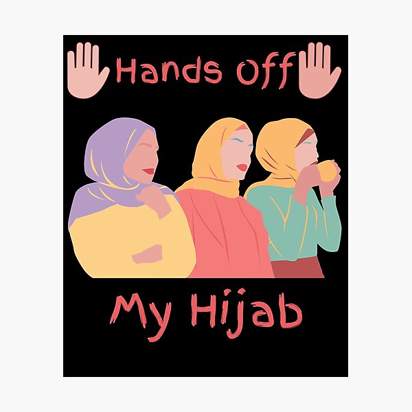 Ne touche pas à mon hijab Impression photo