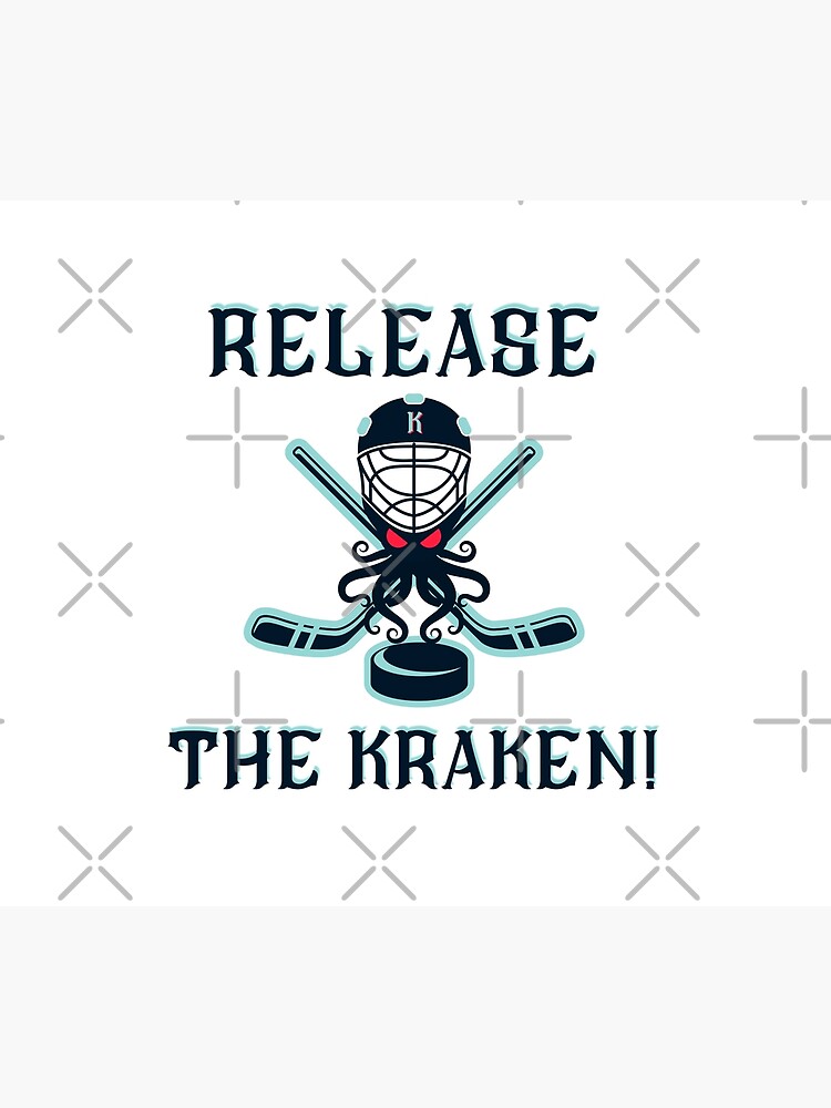 Disover Release The Kraken, Seattle Kraken Alternative Mascot. Shower Curtain