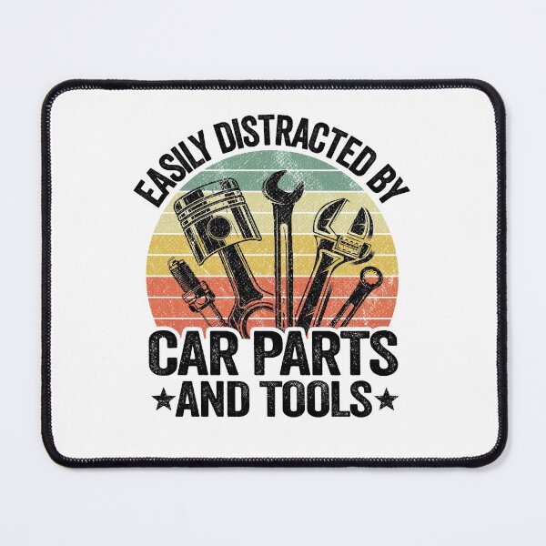 Item preview, Easily Distracted By Car Parts And Tools Funny Mechanic designed and sold by Stronzi.