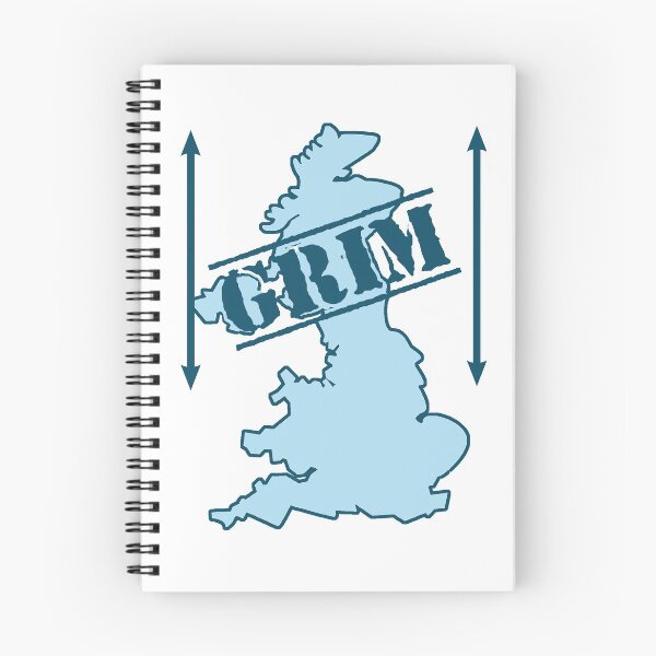 Item preview, It's grim up north! Funny map for northerners designed and sold by incurablehippie.
