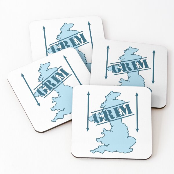 Item preview, It's grim up north! Funny map for northerners designed and sold by incurablehippie.