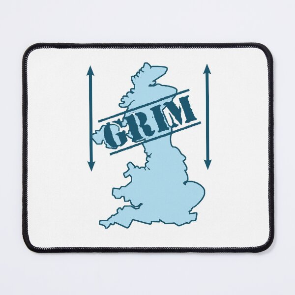Item preview, It's grim up north! Funny map for northerners designed and sold by incurablehippie.