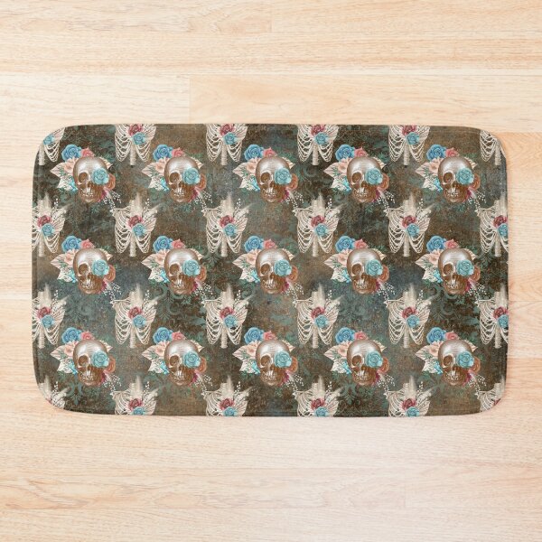 Item preview, Boho Skull with flowers pattern designed and sold by ZDreamers.