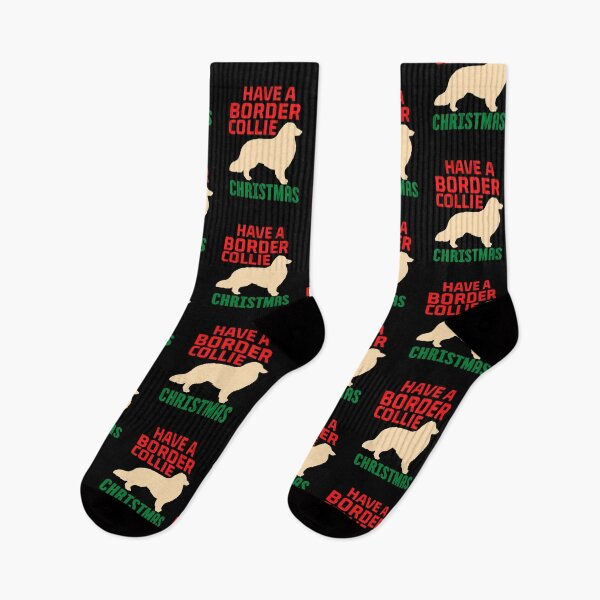 Item preview, Have a Border Collie Christmas, Have a Holly Jolly Christmas pun designed and sold by ACC .