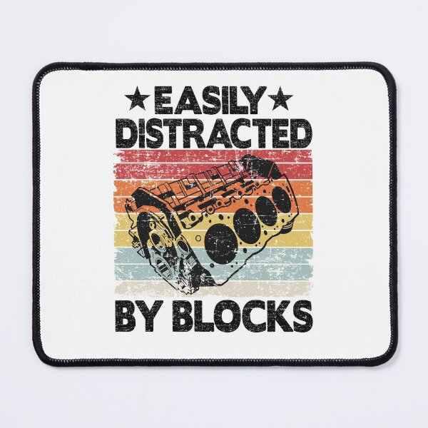 Item preview, Easily Distracted By Blocks Funny Mechanic designed and sold by Stronzi.