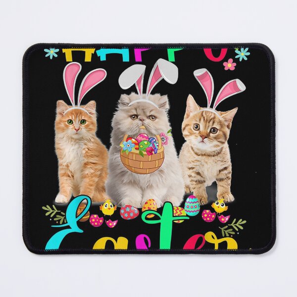 Item preview, Happy Easter Three Cat Wearing Bunny Ear Bunny Cat Lover designed and sold by LochyshiArah.