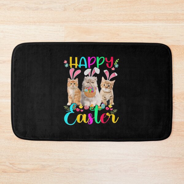 Item preview, Happy Easter Three Cat Wearing Bunny Ear Bunny Cat Lover designed and sold by LochyshiArah.