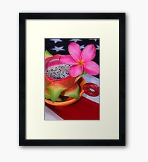 Dragon Fruit Dessert Framed Print