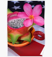Drachenfrucht Dessert Poster