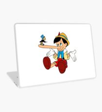 Jiminy Cricket angry with pinocchio Laptop Skin