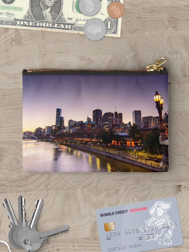 Thumbnail 3 of 4, Zipper Pouch, Yarra Sunset designed and sold by wolfcat.