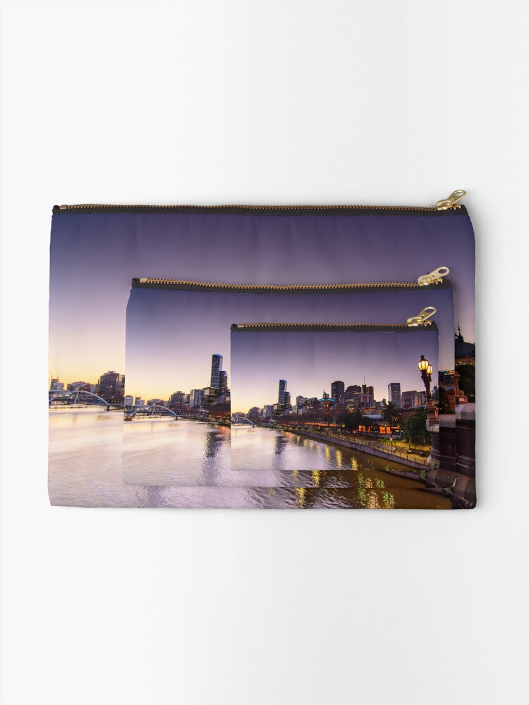 Thumbnail 2 of 4, Zipper Pouch, Yarra Sunset designed and sold by wolfcat.
