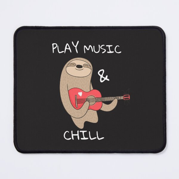 Item preview, Lazy Cute And Funny Sloth - Playing Music and Chill designed and sold by yourcherryguy.