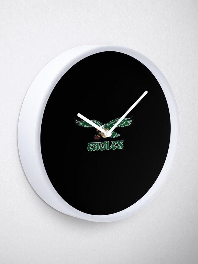 PHILADELPHIA EAGLES VINTAGE SQUARE CLOCK