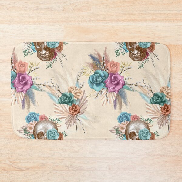 Item preview, Boho Skull with flowers pattern designed and sold by ZDreamers.