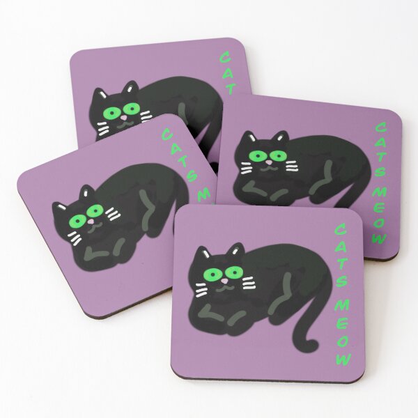 Item preview, Cute Black Cat Cartoon - Cats Meow designed and sold by Marble1212.