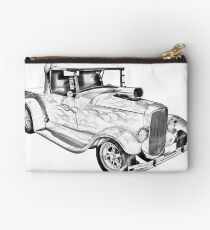 Model A Ford Pickup Hot Rod Illustration Studio Pouch