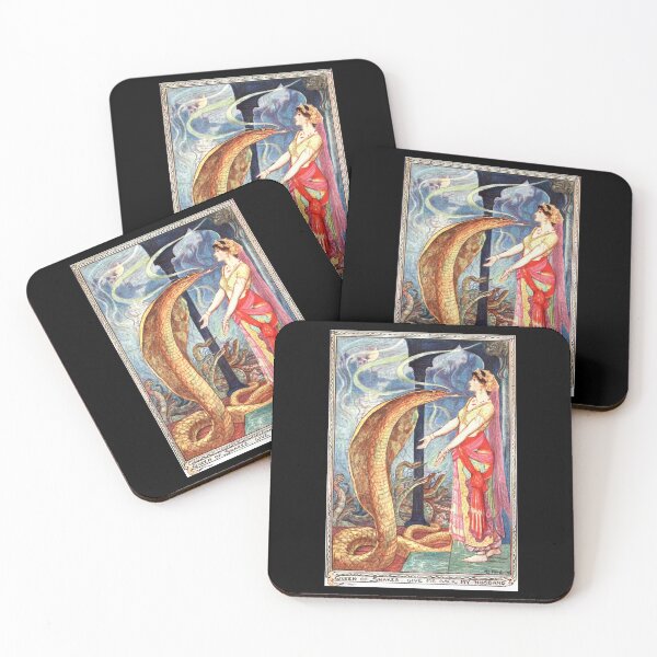 Item preview, Queen of Snakes Fairy Tale Illustration designed and sold by TheMurphyGirl.